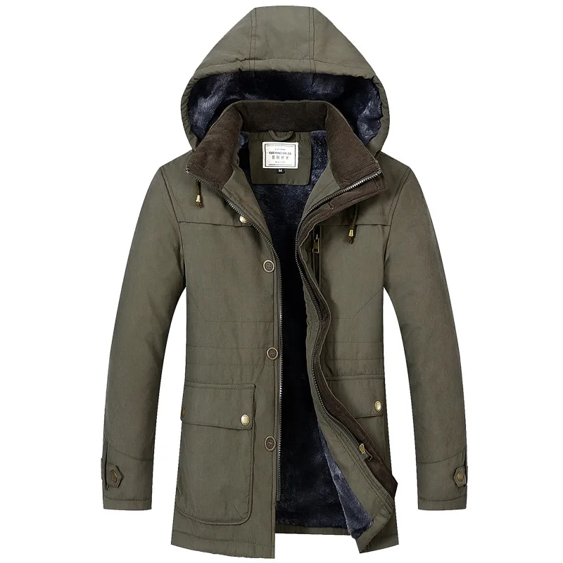 

2019 Winter New Casual Medium Long Manteau Homme Hiver