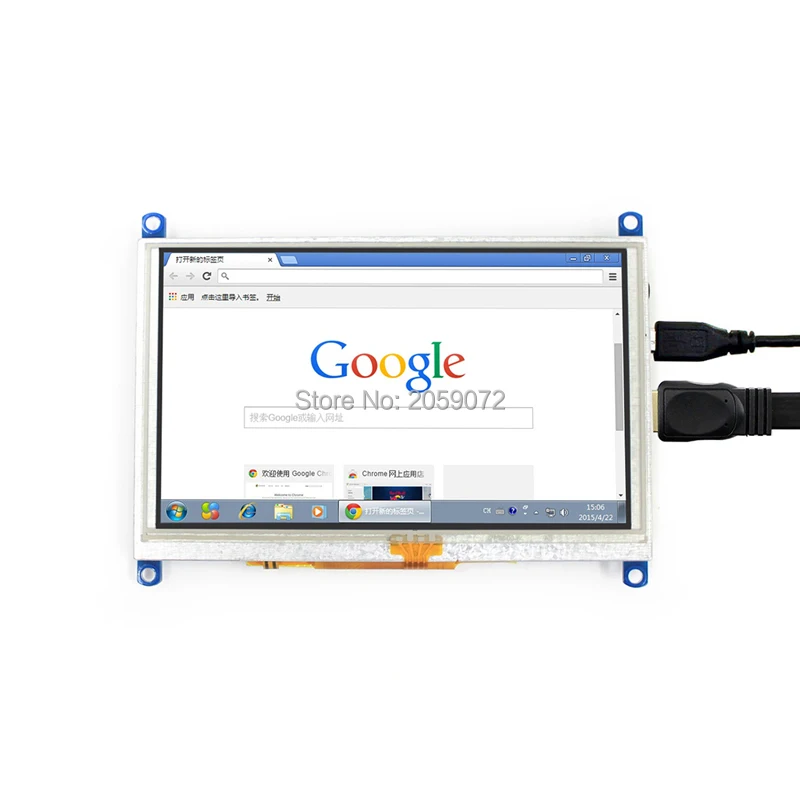 Raspberry Pi 5 дюймов LCD USB резистивный сенсорный экран HDMI VGA дисплей для компьютера мини
