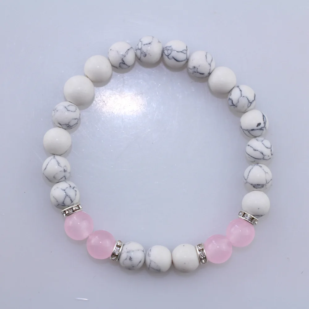 Новый дизайн 2018 г. Комбинированный браслет из натурального белого соснового