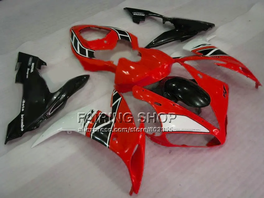 Заводские Обтекатели для мотоциклов YAMAHA R1 2004 2005 2006 YZFR1 YZF1000 04 05 06 красно черные