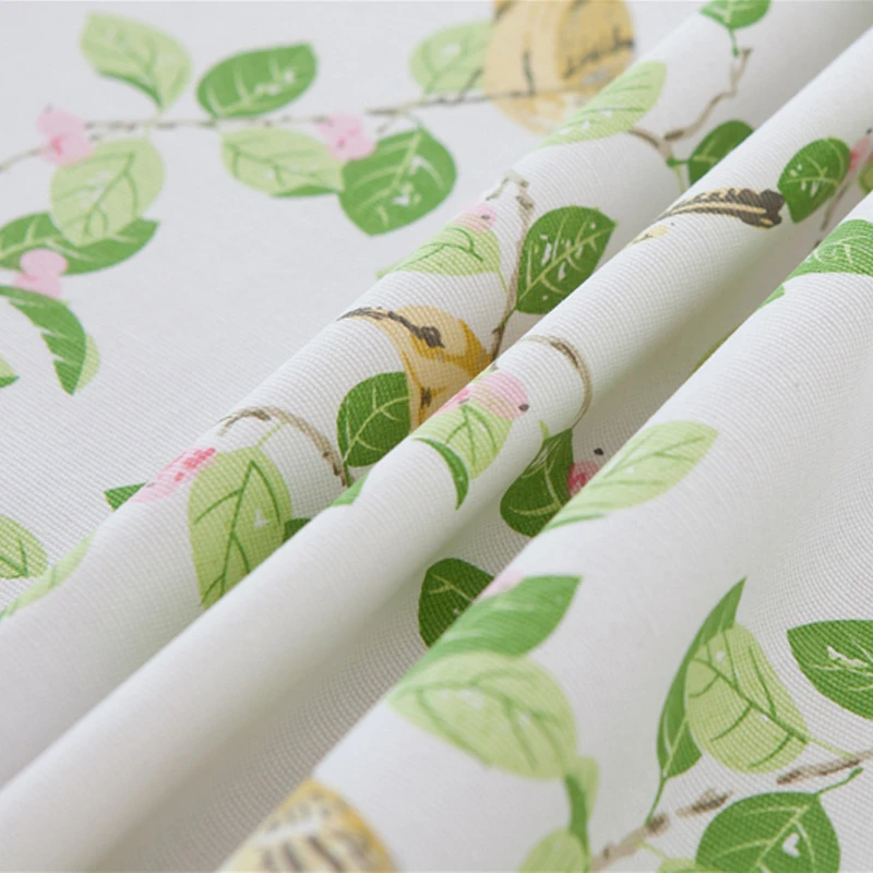 Высокое качество хлопковая скатерть на столе пасторальное дерево рисунок птицы