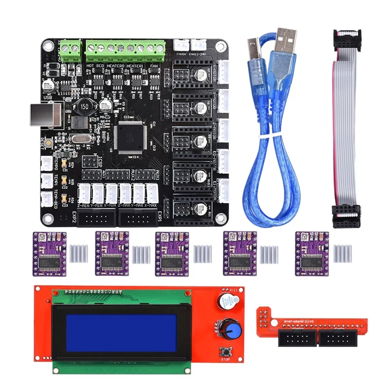 Kfb3.0 3D плата управления + ЖК-дисплей 2004 Модуль монитор материнская Drv8825 Stepstick