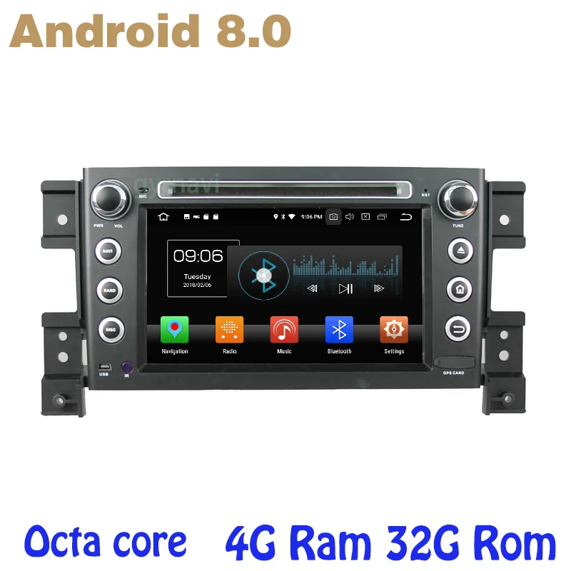 Для Suzuki grand vitara 2005 2013 Android 8 0 автомобиль dvd gps с восьмиядерным PX5 4 г Оперативная