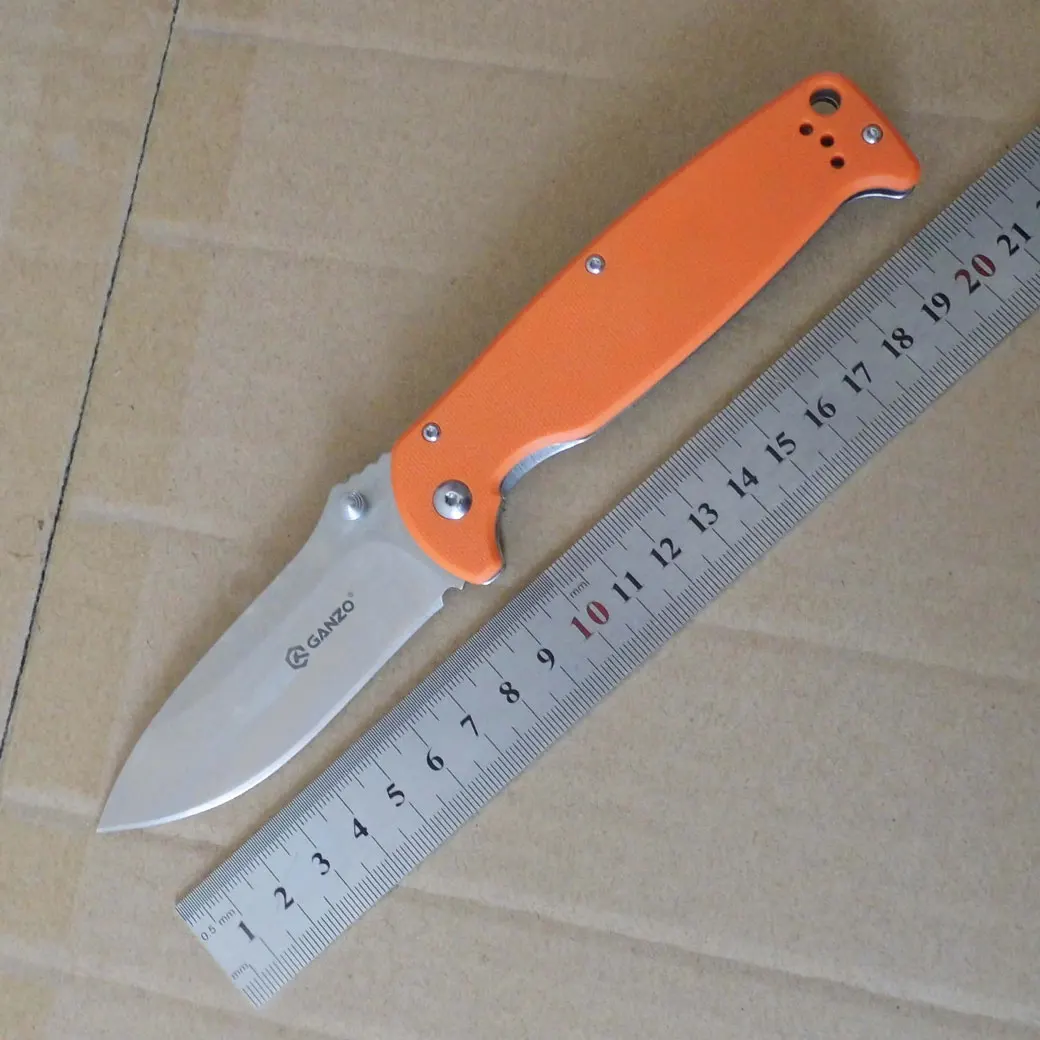 Жар-Ganzo G742-1 440C G10 или деревянная ручка складной нож для выживания, инструмент для кемпинга, карманный нож для охоты Тактический уличный инструмент EDC