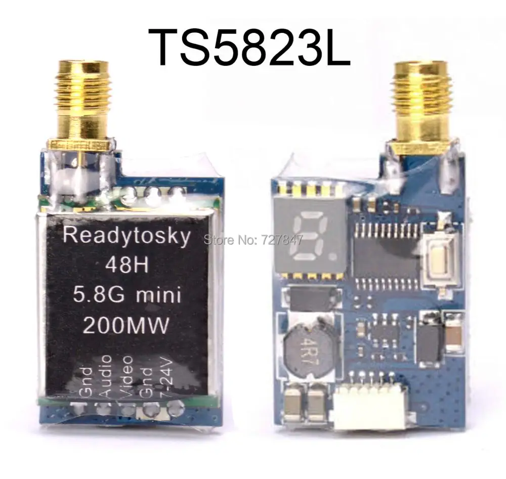 ReadytoSky-Mini transmisor FPV con disipador de calor para Dron de carreras, Micro 5,8G, 48 canales, TS5828 / TS5828L 600mW TS5823S / TS5823L-2