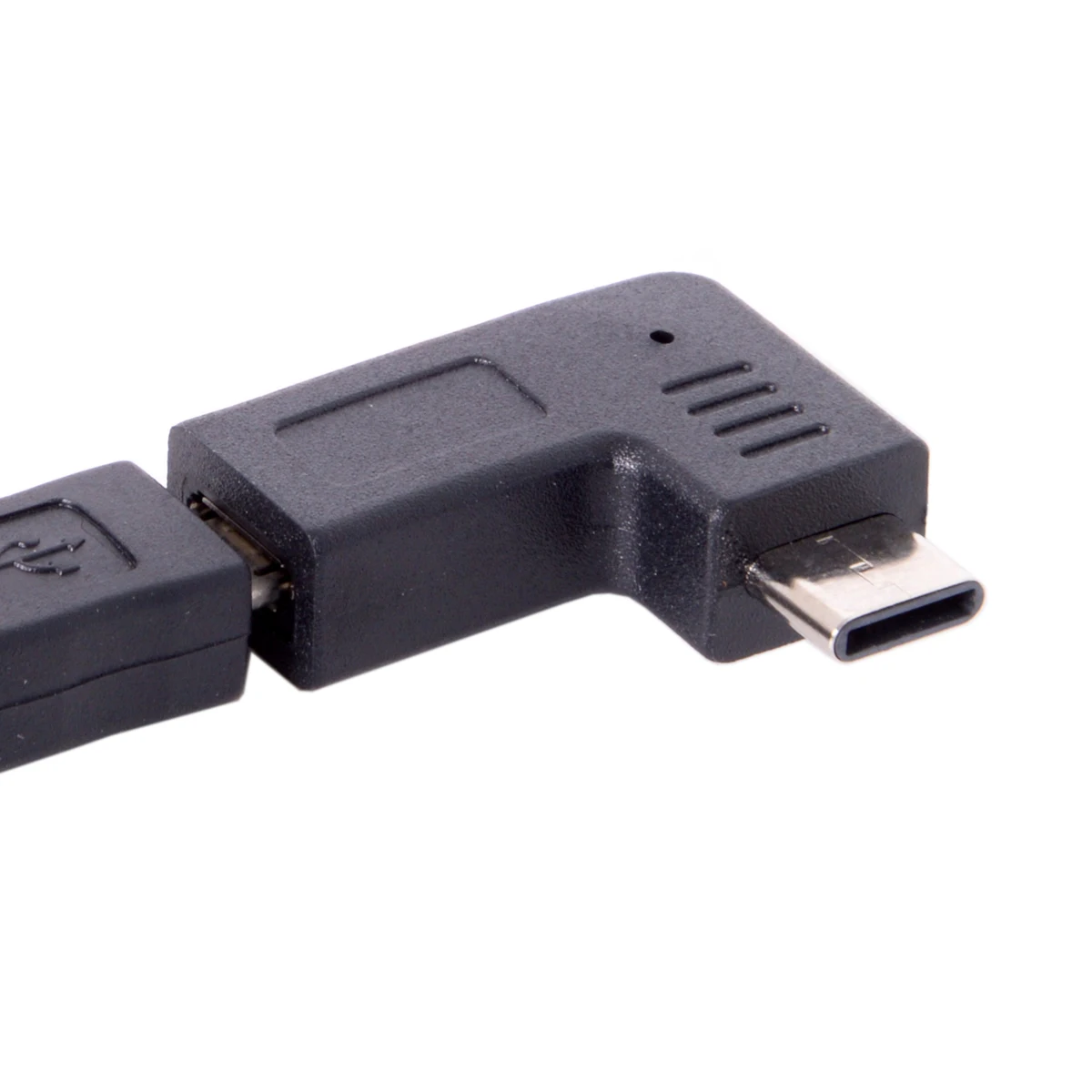 

Micro USB 2.0 5Pin Female to USB-C Type-C Male Data Adapter 90 Degree Angled Type