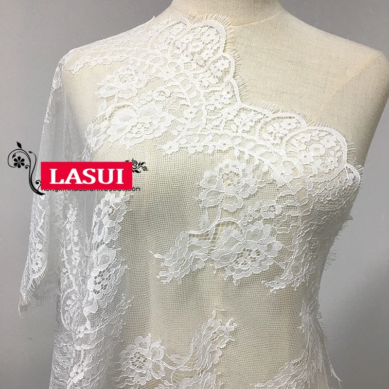 

LASUI 0401 широкий 43 см * 3 метра для украшения одежды аксессуары для платья европейские волнистые цветы французские ресницы кружевная отделка