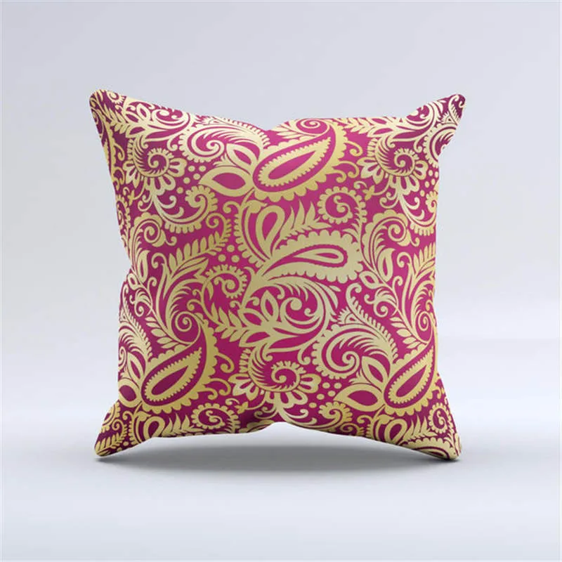 Подушка в богемном стиле с геометрическим рисунком 43 см | Дом и сад