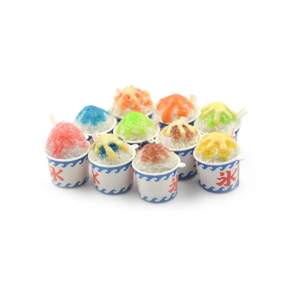 

Для кукол, кукол, игрушек, масштаб 1/12, миниатюрный милый 3D полимерный миниатюрный разноцветный кукольный ледяной домик, миниатюрная игра с е...