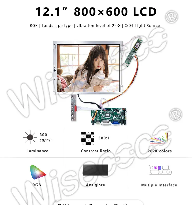 12,1 дюймов HDMI ЖК-дисплей на тонкопленочных транзисторах на тонкоплёночных транзисторах 800*600(пикселей) с 41 контактный LVDS VGA динамик управление драйвер платы для промышленной продукции