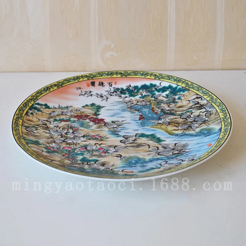 Поставка Цветная декоративная тарелка подвесная керамическая ставится сто