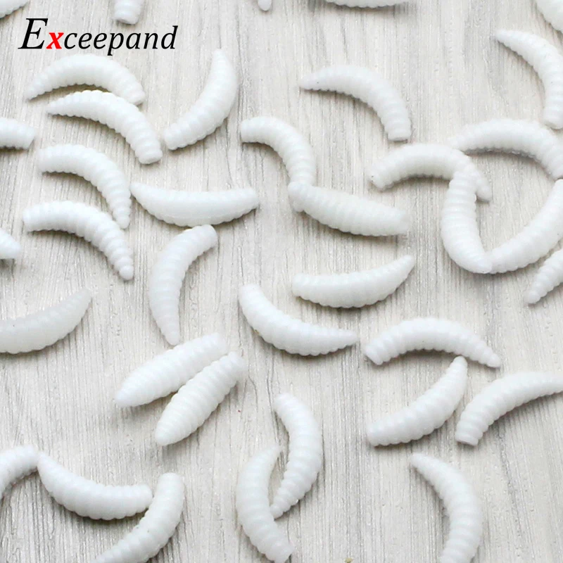 Exceepand 50 шт. 2 см 0 4 г личинка мягкие Реалистичная приманка червь рыболовная в виде