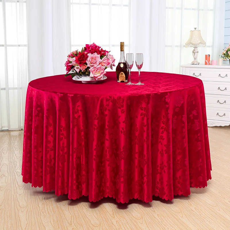 Europe Stle Tablecloths Multi-function Camellia Flower Pattern Restaurant Banquet Table Cloth Round Rectangular | Дом и сад