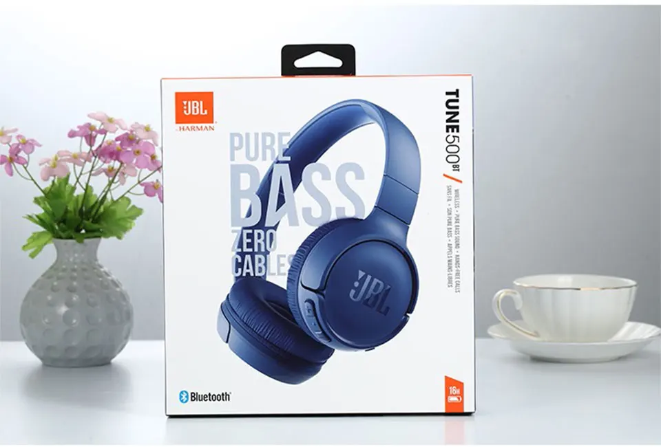 JBL T500BT, беспроводные Bluetooth наушники, глубокий бас, звук, Спортивная игровая гарнитура с микрофоном, шумоподавление, складные наушники