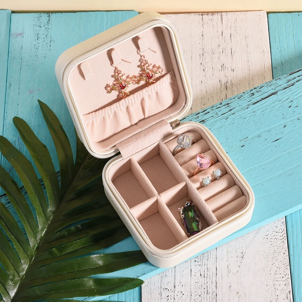 

Jewelry Organizer Velvet CollectionNecklace Ring Earrings Storage Box Case