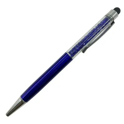 Royal blue 50 шт. Персонализированные Свадебные сувениры Ограненный Кристалл бриллиант шариковая ручка ручки сенсорная ручка заказной рекламный подарок - Цвет: Royal blue