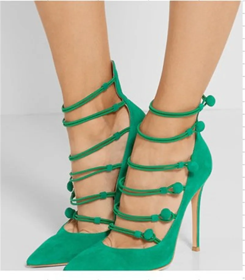 Зашнуровать Крест Лето Стиль Женщины Сандалии Сапоги Лодыжки Ремешками тонкие