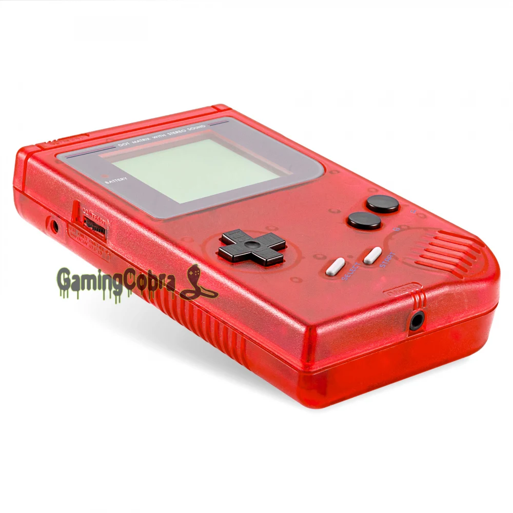 eXtremeRate Transparent Red Full Housing Shell Buttons with Screen Len for Gameboy DMG-01 | Электроника