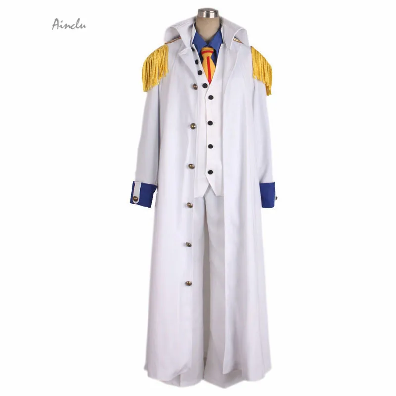 Ainclu настроить для взрослых взрослый один кусок Aokiji белый костюм cosplay один кусок морской лодки косплей на Хэллоуин Рождество