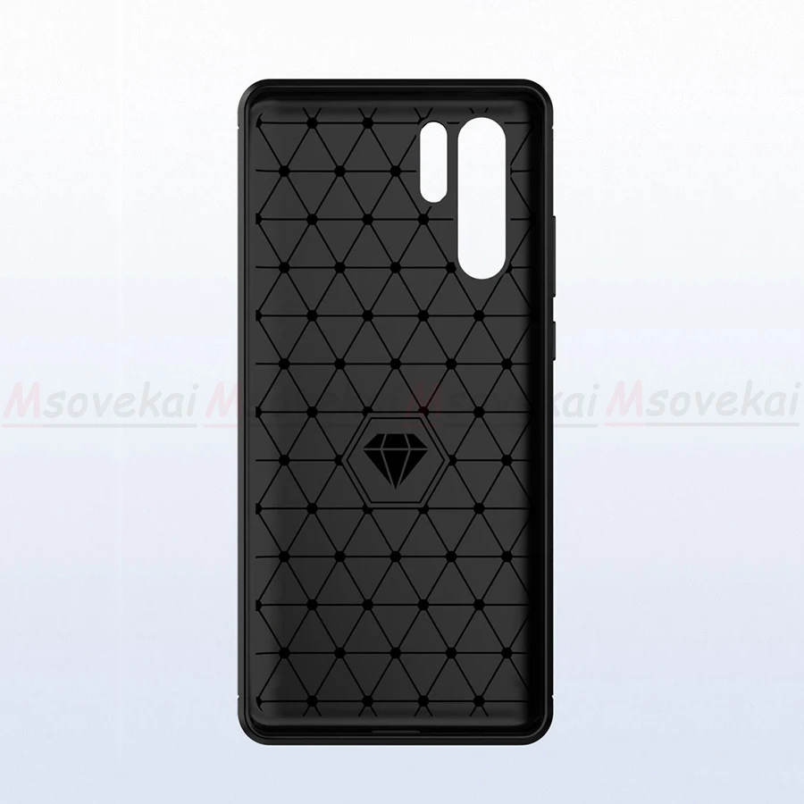 Карбоновый чехол для Huawei P30 P20 Pro Lite Nova 4e 3e силиконовый бампер Мягкий защитный из