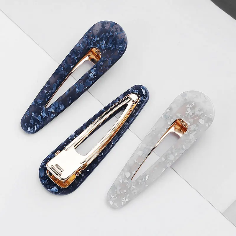 2 шт. заколки для волос акриловый зажим Аллигатор Корейский блесток фольга