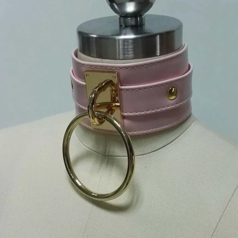 Большой 100% ручной работы БДСМ чокер для женщин высокий ремешок бондажа