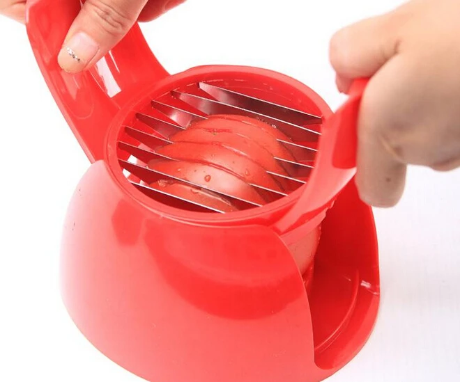 

Good Quality Red Tomato Holder Slicer Guide Potato/Onion Fruit Vegetable Cutter Tools Hot ss1254