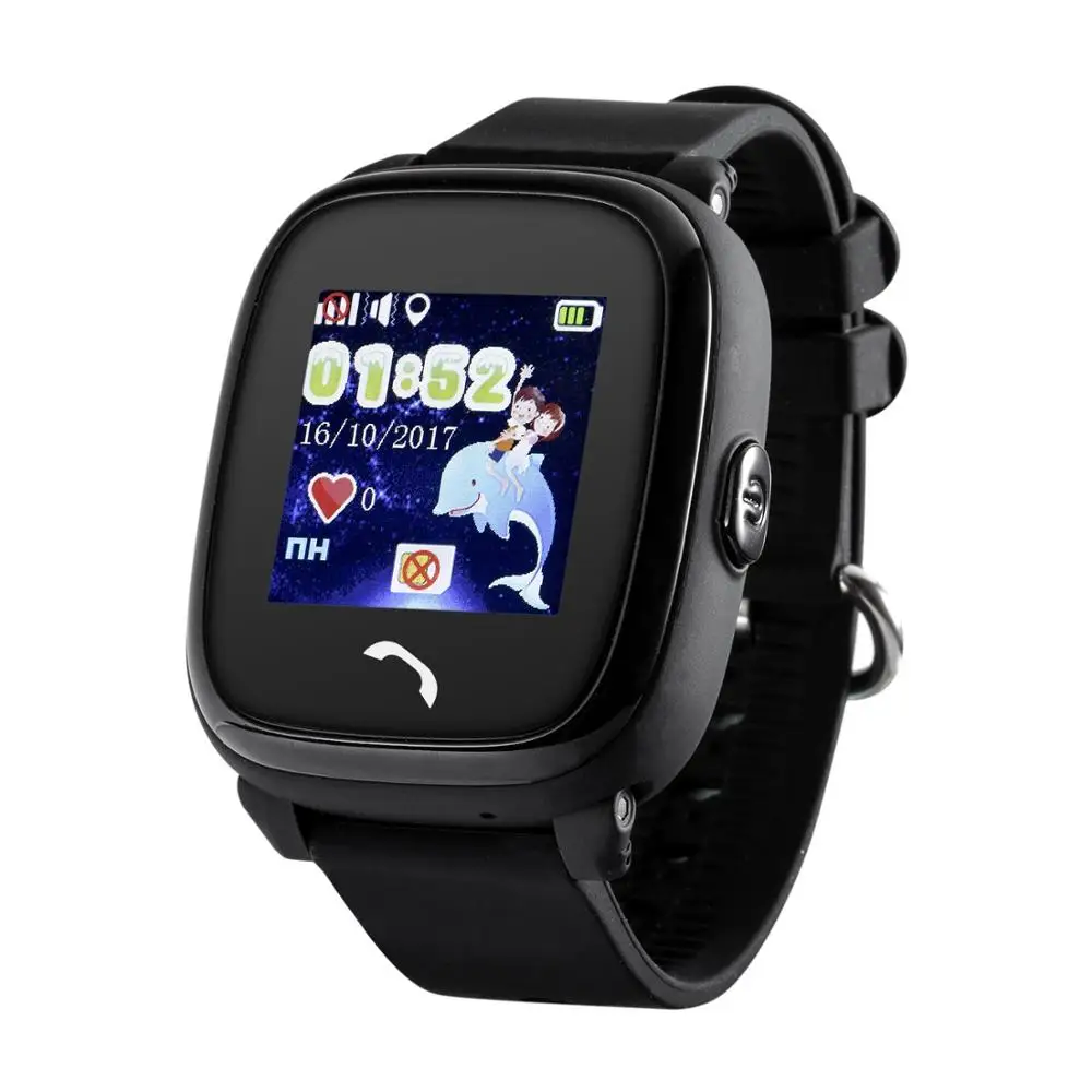 balck Wonlex GW400S детские gps wifi умные часы водонепроницаемые IP67 умные gps часы малыш локатор трекер анти-потеря сигнализации носимые устройства - Цвет: balck