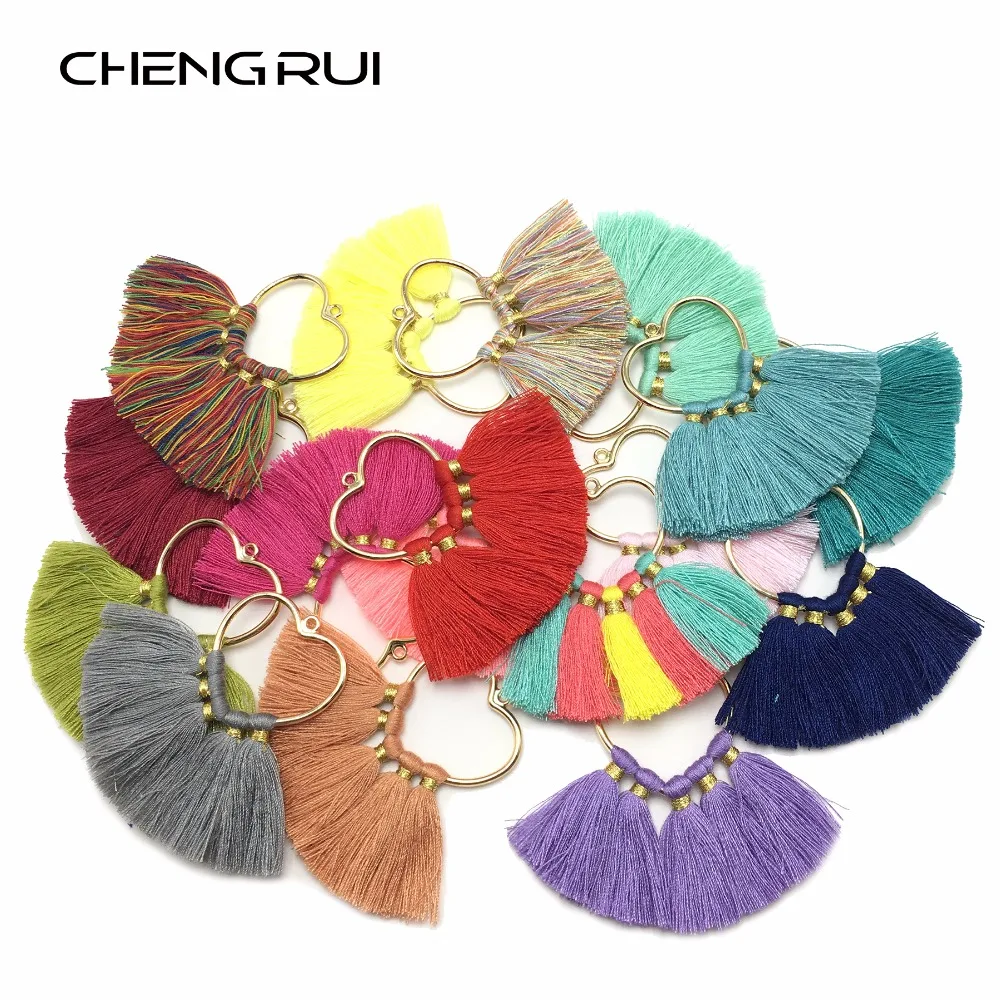 CHENGRUI L124 5 см кисточки хлопковые декоративные фурнитура для сережек отделка