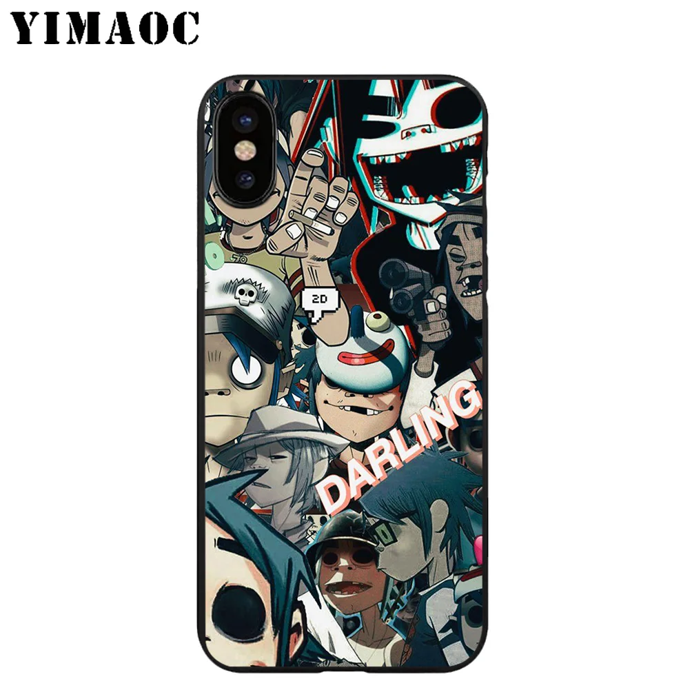 YIMAOC A23 Gorillaz полосы Мягкий силиконовый чехол для iPhone 11 Pro Xr Xs Max X или 10 8 7 6 6S Plus 5 5S SE |