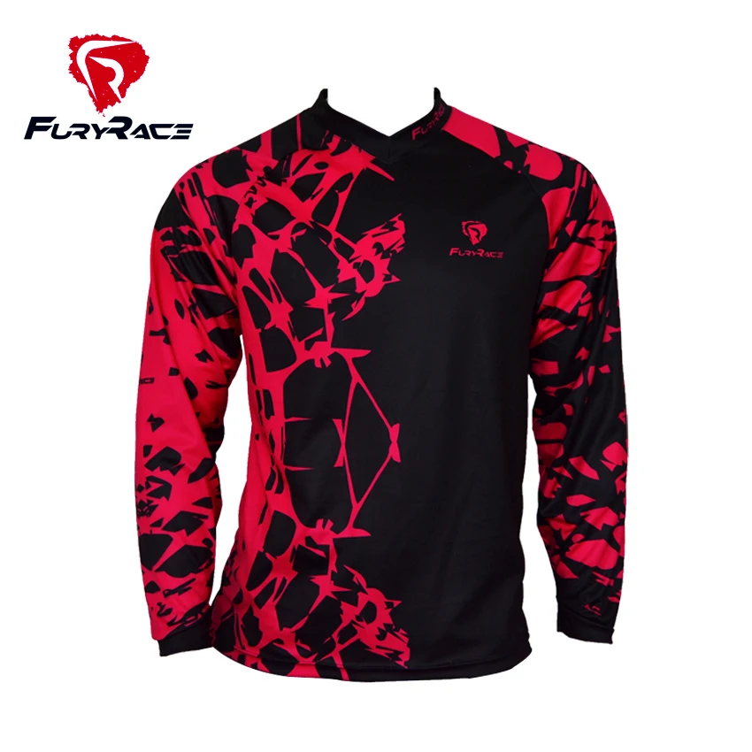 FURY Racing, Мужская одежда для велоспорта, Майки для внедорожников, гонок, велосипедов, горного велосипеда, MTB, спуска, Джерси, BMX DH, мотоциклетные футболки