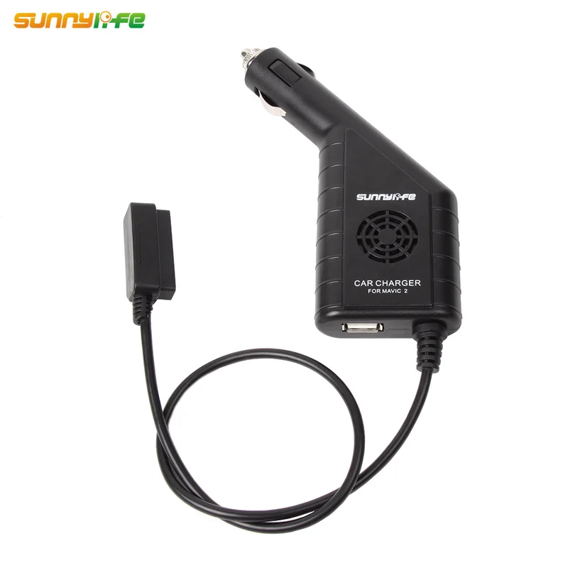 Автомобильное зарядное устройство Sunnylife Mavic 2 с usb портом и пультом дистанционного