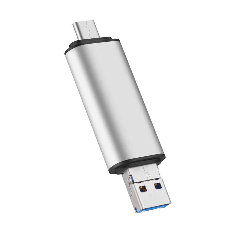 Портативный мини-дизайн очаровательный 3 в 1 кард-ридер usb type C Micro USB 3,0 устройство для чтения карт SD TF Поддержка type C OTG кард-ридер