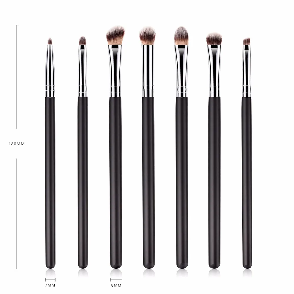 7pcs Makeup Brushes for Eyes Eyeshadow Eyebrow Lip Facial Cosmetic Brush Set Kwasten Blending Pencil Kit maquiagem | Красота и