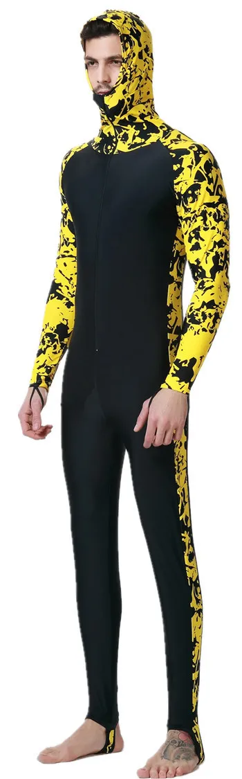 

costume bagno uomo Mens Wetsuits Hooeded Summer full body Diving swimsuit for men Windsurfing Rash Guard mens boys Swimming Suit