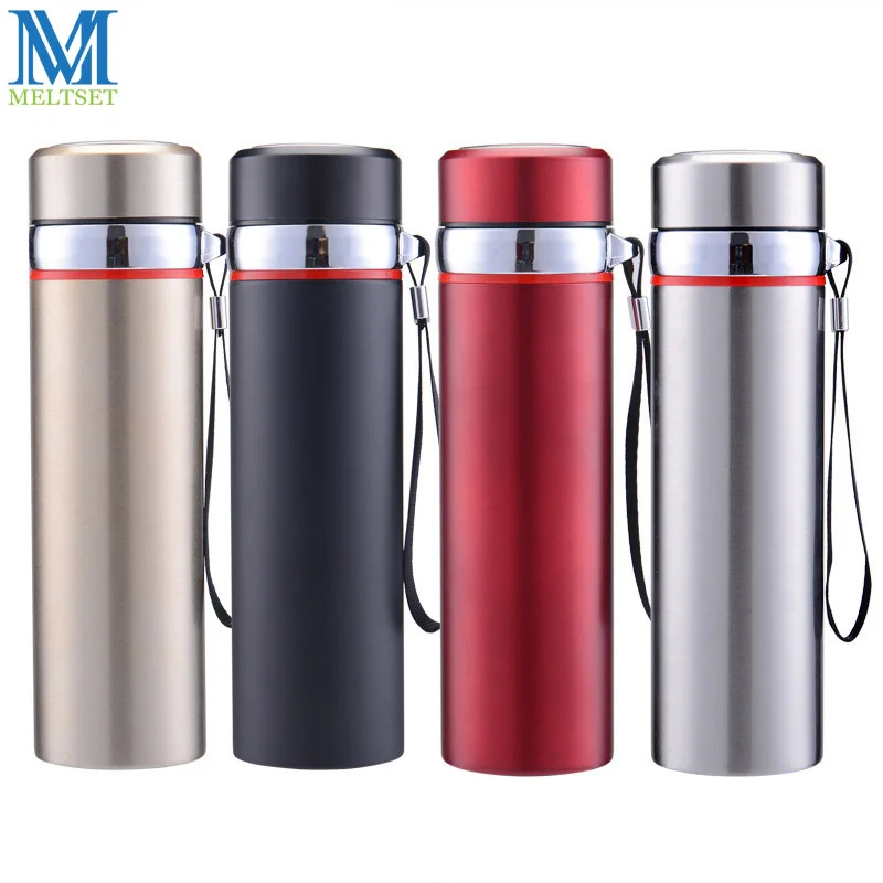 Двойные стенки бутылки Нержавеющая сталь thermo Бутылки для воды 450 мл