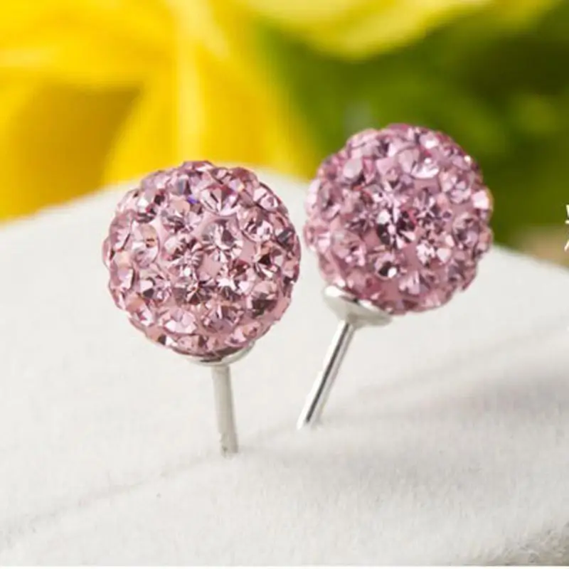 Серьги Brincos Earing интернет-магазины Индия Aros Pendientes Mujer для женщин Brinco Perlas Кристальные серьги-гвоздики Oorbellen - Окраска металла: shuijingqianzi24