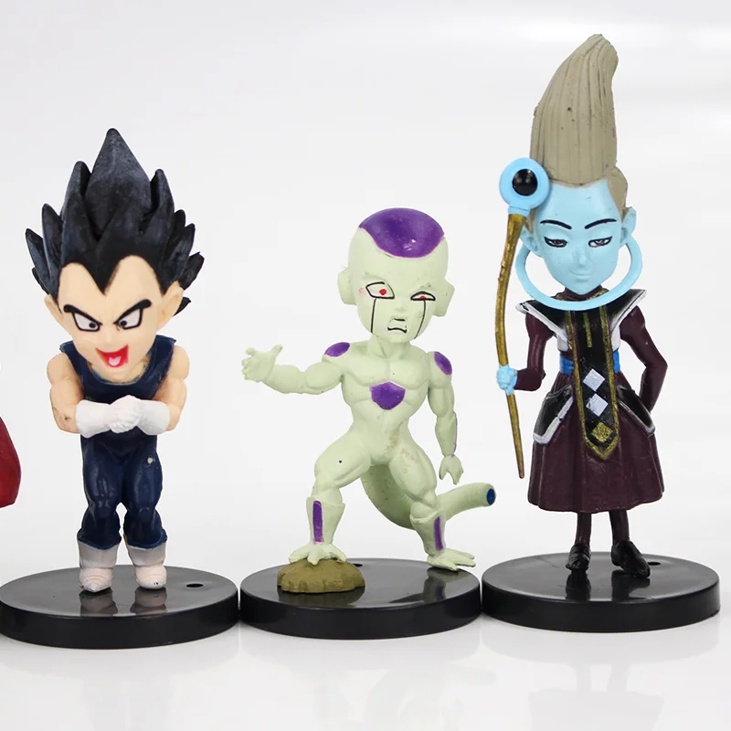 20 шт./лот Dragon Ball Z Super Saiyan сын Goku vegeta Buu Freeza Beerus ПВХ Фигурки Модель игрушки в сумке