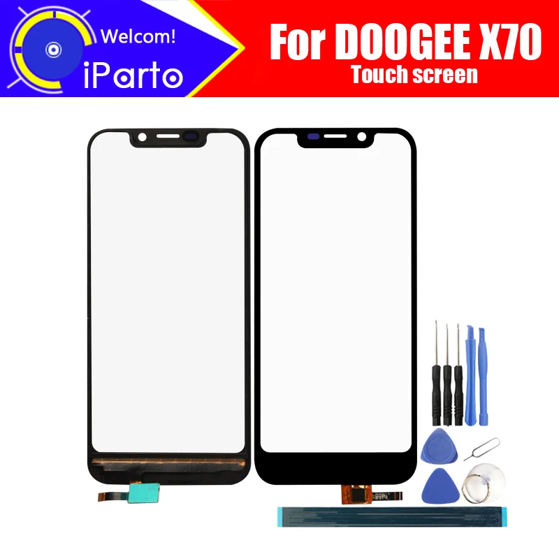 

Дигитайзер Doogee X70, сенсорный экран, 100% гарантия, оригинальная стеклянная панель, сенсорный экран, дигитайзер для X70 + Инструменты + клей