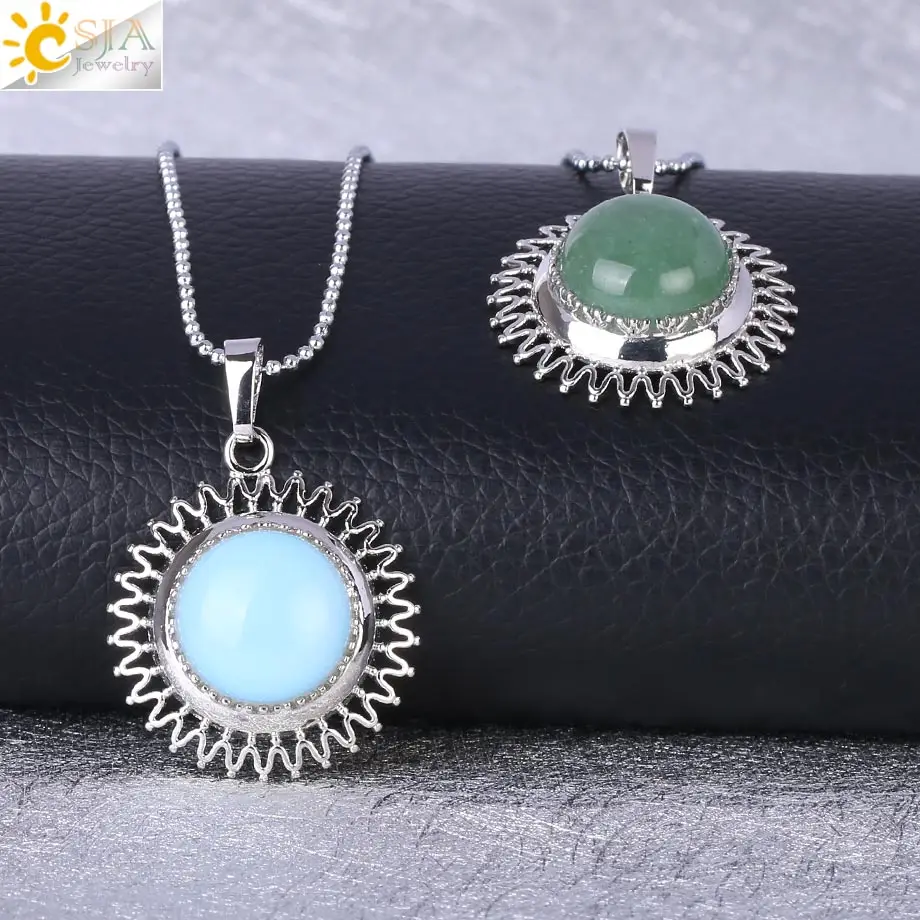 Женское Ожерелье из кварцевых бусин CSJA очаровательное ювелирное изделие с