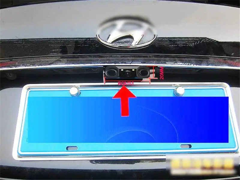 Камера заднего вида с 2 датчиками автомобильная Система помощи при радара и