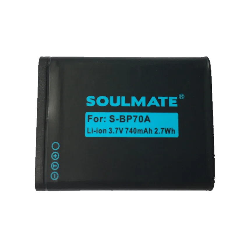 SOULMATE BP-70A литиевые батареи комплект BP 70A BP70A батарея для цифровой камеры Samsung PL80 ES70