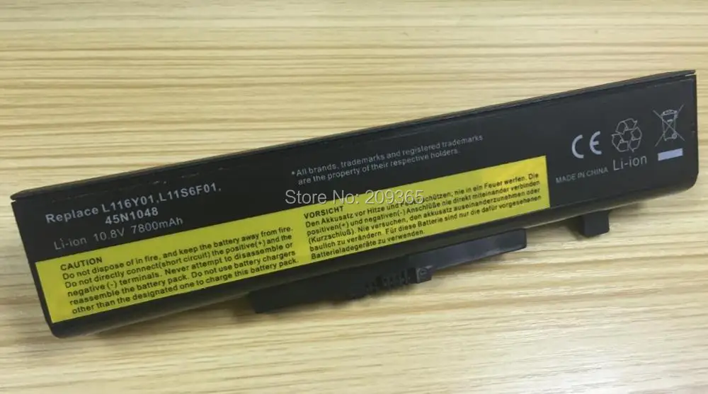 Аккумулятор для ноутбука LENOVO G580 Z380 Z380AM Y480 G480 V480 Y580 G580AM L11N6R01 L11M6Y01 L11S6Y01 6600 мАч 9 ячеек