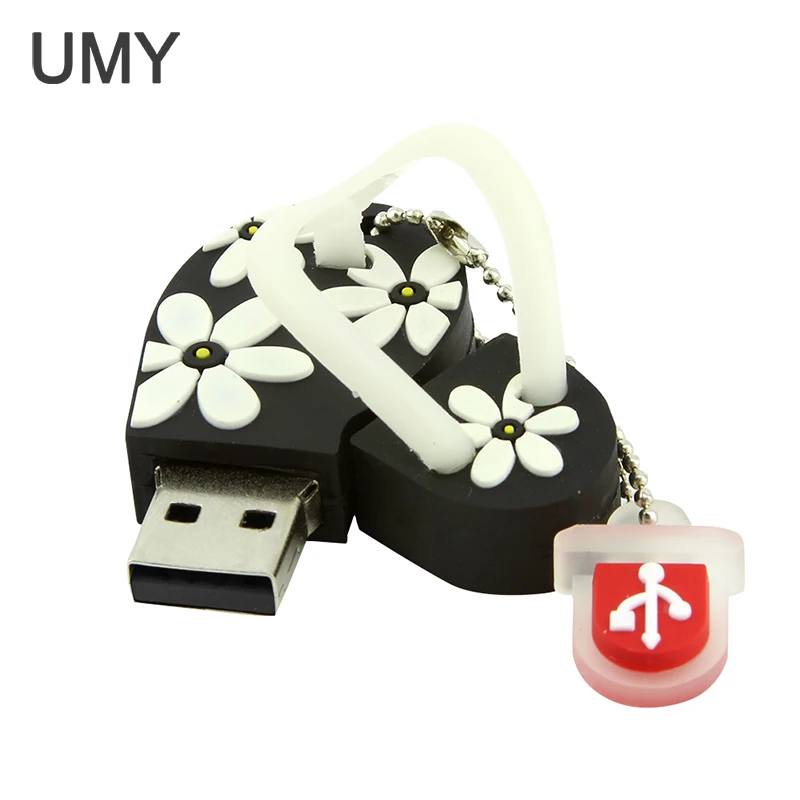 Мини тапочки USB флеш накопитель флешка с рисунком 4 ГБ 8 16 32 64 Внешняя память|memory