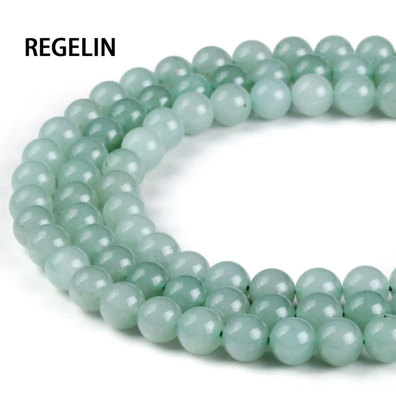 REGELIN 15 ''/strand 6/8/10 мм натуральный камень зелёный авантюрин Бусины Свободные