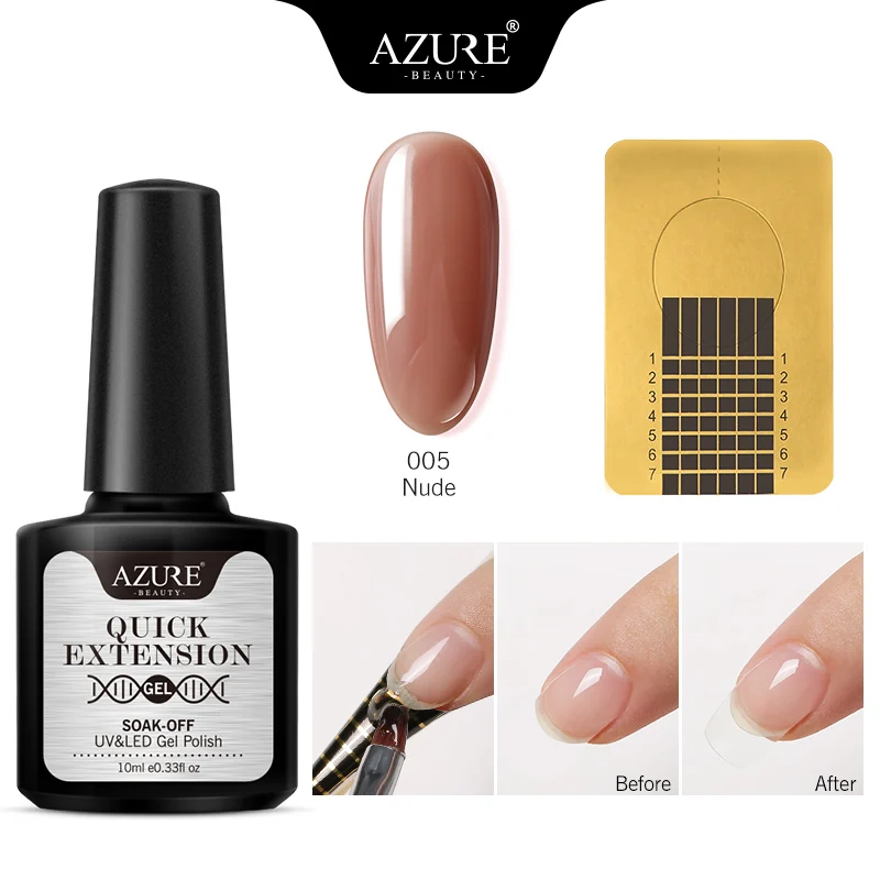 Azure beauty, удлиняющий УФ-Комплект гель-лака для наращивания, светодиодный Гель-лак для ногтей, Набор стикеров для ногтей, впитывающий строительный УФ-гель - Цвет: 2PCS SET 005