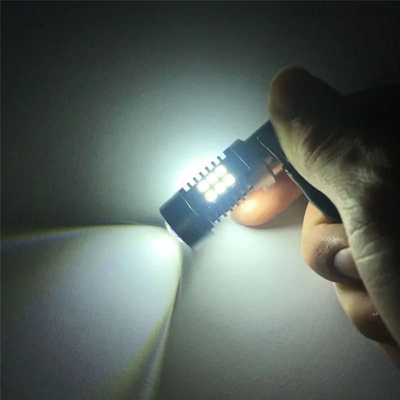 21 Вт светодиодный S25 BA15S 1156 P21W 3030 21SMD резервный обратный сигнал поворота Стоп DRL