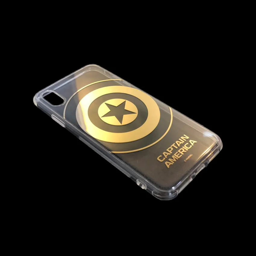 Чехол для iPhone 7 XR XS 8 Plus Ультратонкий Мягкий силиконовый чехол из ТПУ Marvel Капитан