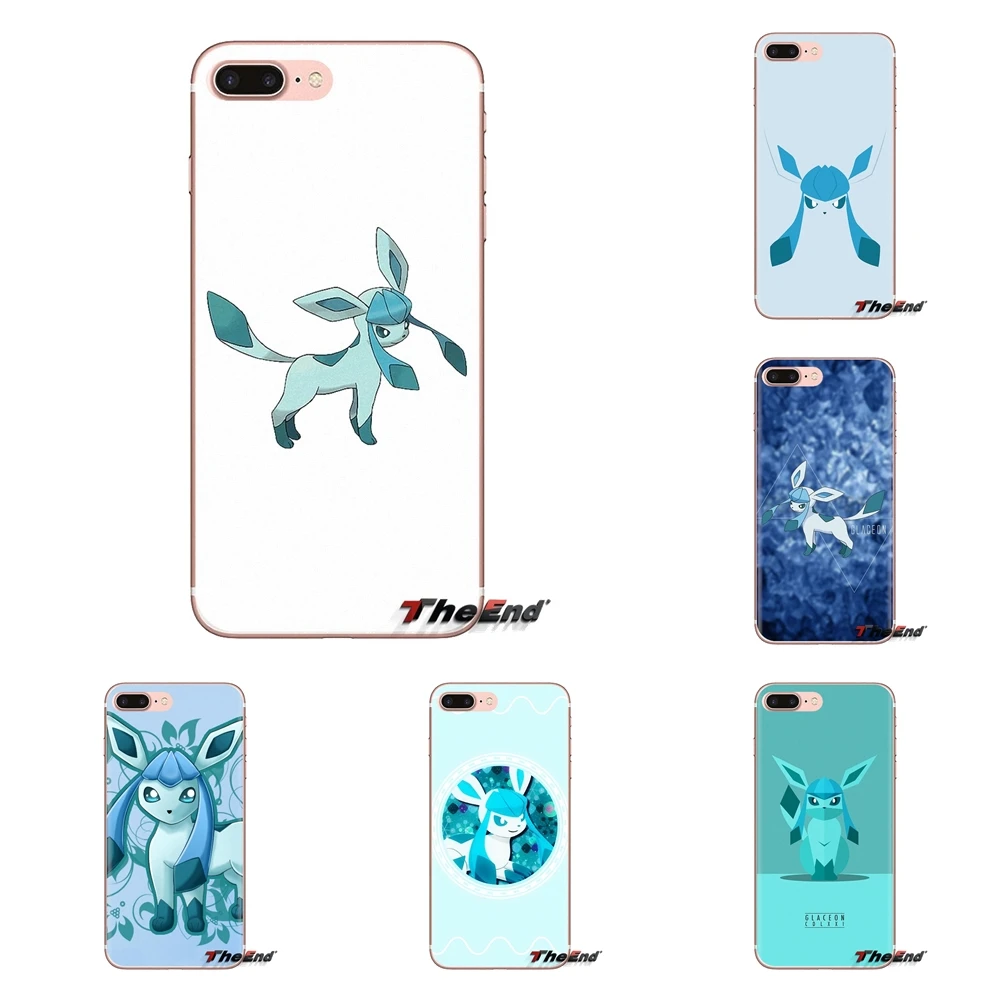 Мягкая сумка чехол с милым мультяшным Аниме Покемон glaceon для Huawei G7 G8 P7 P8 P9 P10 P20 P30 Lite