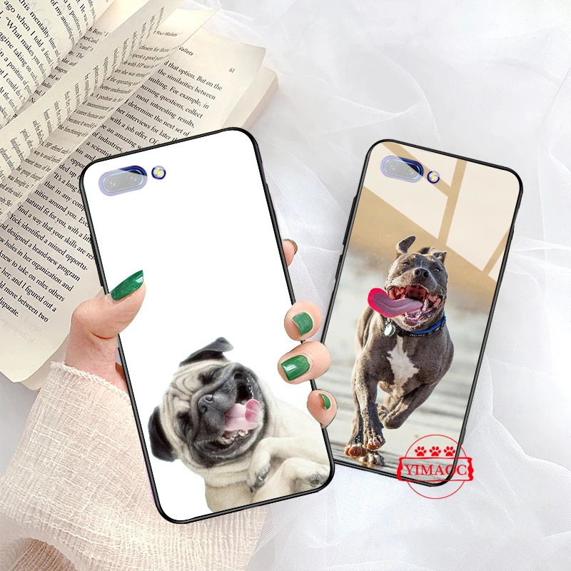 YIMAOC питбуль Стекло чехол для Huawei P10 Lite P20 Pro P30 P Smart honor 7A 8X9 10 Y6 Коврики 20 |
